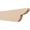 Ekena Millwork 2in. W x 6in. H x 20in. L Crestline Woodgrain TimberThane Rafter Tail, Primed Tan RFTUR02X06X20CRERCPR - alternate 1